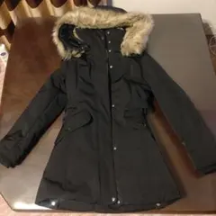 【新品】ZARA　フード付　ダウンコート　XS　黒