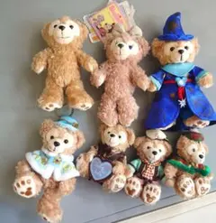 ダッフィー・シェリーメイ ぬいぐるみ7体セット