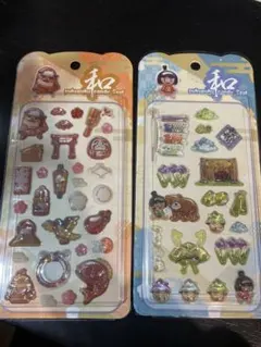 和ぷくぷくキャンディシールセット　和柄　吉田産業　まとめ売り