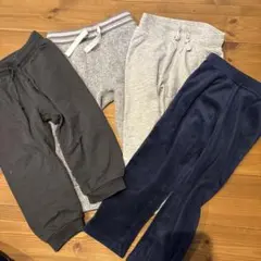 キッズパンツ4点セット（グレー・ネイビー・ブラック）
