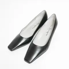 【新品未使用】銀座かねまつ パンプス スクエアトゥ ハイヒール 22.5cm