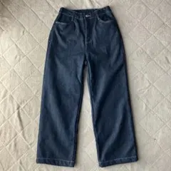 リブ イン コンフォート ぬくぬくでしあわせ ゆったりはける裏ボアワイドパンツのサムネイル