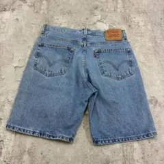 Levi’s 505　デニムショートパンツ　W31　ライトブルー　古着　ワイドのサムネイル