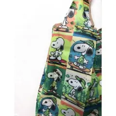 スヌーピー SNOOPY グリーン系 トートバッグ お洒落なデザイン ☆★