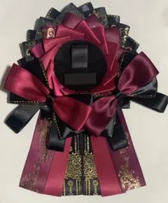 【R57】痛ロゼット ブラック × ワインレッド 黒 赤紫 ワイン レッド