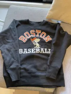 Champion スヌーピー BOSTON BASEBALL トレーナー S