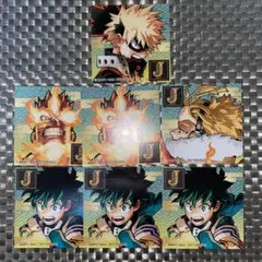 ヒロアカ ジャンショ 特典 爆豪 ホークス 緑谷 エンデヴァー ステッカー