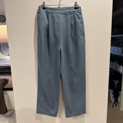 SamansaMos2blue スラックスパンツ　ブルー