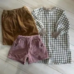 【110cm】ワンピース スカート ショーパン 3点 まとめ売り