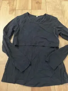 黒 マタニティ 授乳服 Mサイズ
