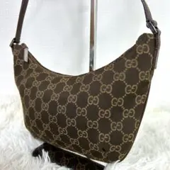 【希少】 グッチ アクセサリーポーチ ワンショルダー GG キャンバス