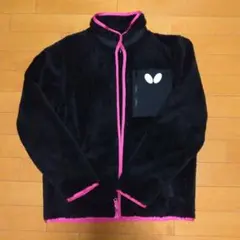 Butterfly 卓球 フリースジャケット ブラック M