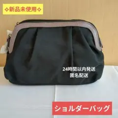 新品 ショルダーバッグ レディース 斜めがけ 軽量 黒×紫 小さめ おしゃれ