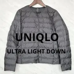 グレー ダウンジャケット ボタン付き　2way