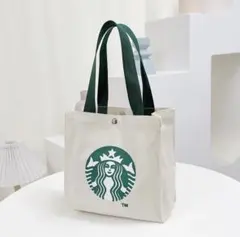 スタバトートバッグ ハンドバッグ　 アイボリー