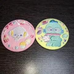 サンリオキャラクターズ 刺繍缶バッジ こぎみゅん ハンギョドン セット
