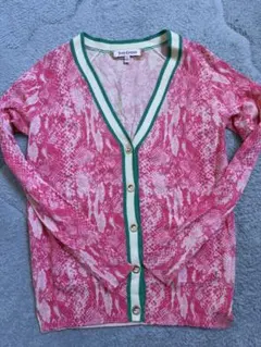 Juicy Couture 蛇柄カーディガン Mサイズのサムネイル
