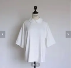 gypsohila フラワーポロ 半袖 ホワイト GPS-540 Flower Gloss Tee | gypsohila
