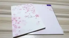 桜の花柄便箋と封筒セット