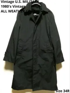 80sヴィンテージ オールウェザーコート 古着 アメリカ軍納入品 軍放出品