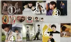 ★なにわ男子 長尾謙杜 大量まとめ売りバラ売り可 厚紙 ステッカー