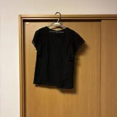 黒 レース 半袖 トップス Mサイズ