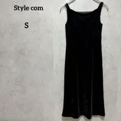 Style com スタイルコム　ベルベットキャミソールワンピース　S