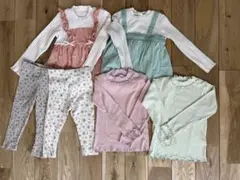 キッズ服セット（フリル・花柄）