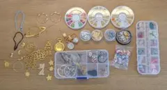 ハンドメイド アクセサリー素材セット レジン用　美品　34点　ドライフラワー