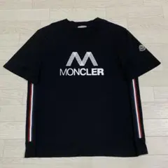 〔美品〕モンクレール　プリント　Tシャツ　ブラック　L 国内正規品 5S575