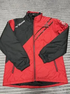 Mizuno 赤黒 ジップアップジャケット