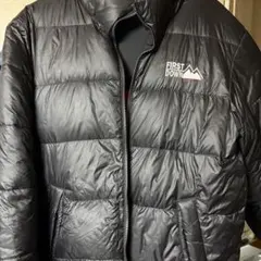 FIRST DOWN ブラック ダウンジャケット　リバーシブル