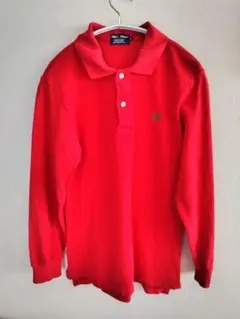 FRED PERRY ポロシャツ 長袖　赤