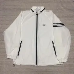 80s old adidas ナイロンジャケット スリーストライプ トレフォイル