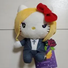 新品　サンリオ　yoshikitty ぬいぐるみ (ウインク)スーツ黒