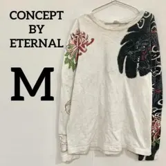 【CONCEPT BY ETERNAL】 和柄ロングスリーブ カットソー長袖 Mのサムネイル