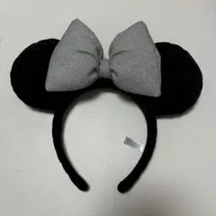 ディズニー カチューシャ ミニー キラキラ ブラック シルバー