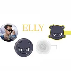 ELLY セット 1000円 ガチャ ヘアクリップ 缶バッジ