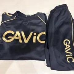 GAViC ピステジャージ上下セット ブラック×ゴールド