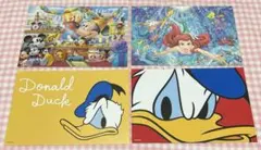 【新品未使用☆24時間以内発送】ディズニー ポストカード ドナルド他 4枚セット