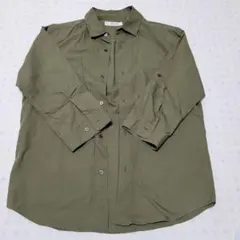 【値下げしました】EDIFICE オリーブ 7分丈シャツのサムネイル
