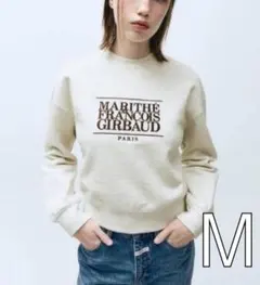 Marithe Francois Girbaud 刺繍 クロップ スウェット M
