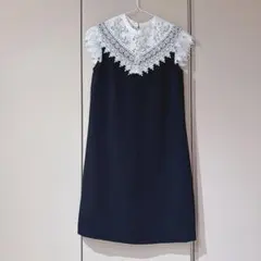 LilyBrown レースカラーワンピース