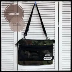 ＊美品＊ OUTDOOR× XGIRL  ショルダーバック　迷彩