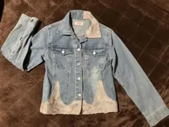 デニムジャケット レース