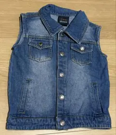 ☆美品☆Corn House　デニムベスト　ジージャン　110cm