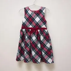 H&M チェック柄 ワンピース 110　クリスマス会