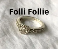 Folli Follie　ハート　シルバー　リング　SILVER　ジルコニア