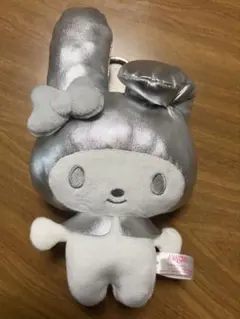 마이멜로디 シルバーがま口ポーチ