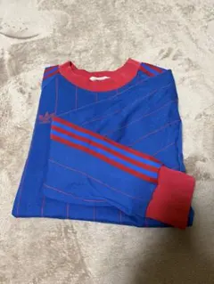 adidas Vintage stripe ロンT